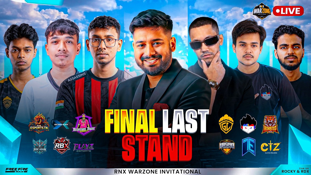 🔥RNX WARZONE INVITATIONAL  | LAST STAND🔥 #freefire #freefirelive #gyangaming