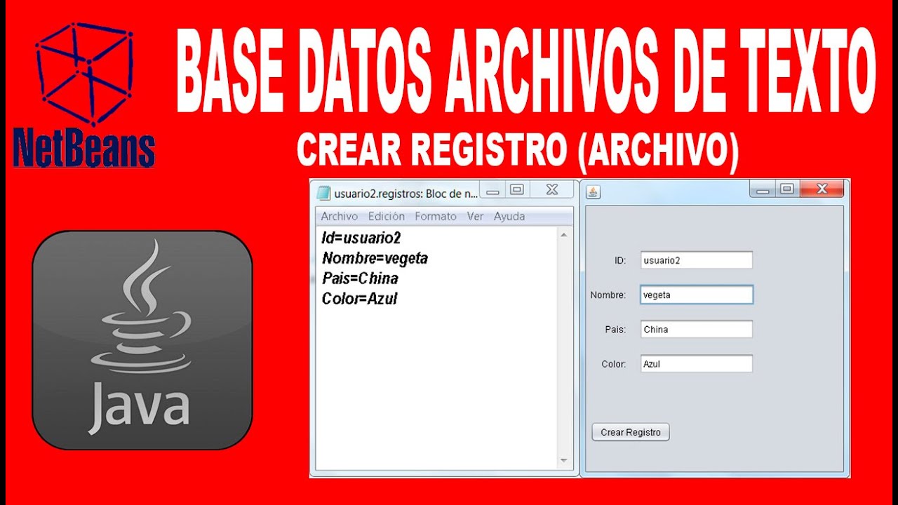 BASE DE DATOS EN BLOCK DE NOTAS