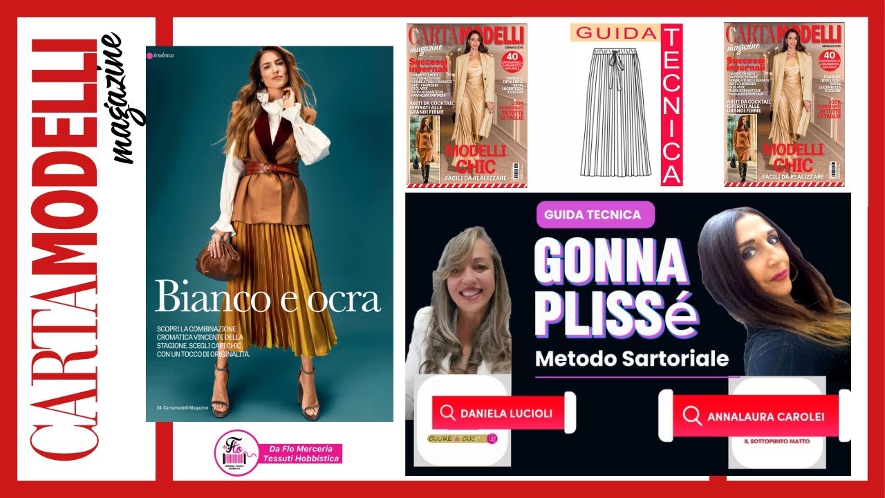 GONNA PLISSE' GUIDA TECNICA 23 CARTAMODELLI MAGAZINE GENNAIO2025
