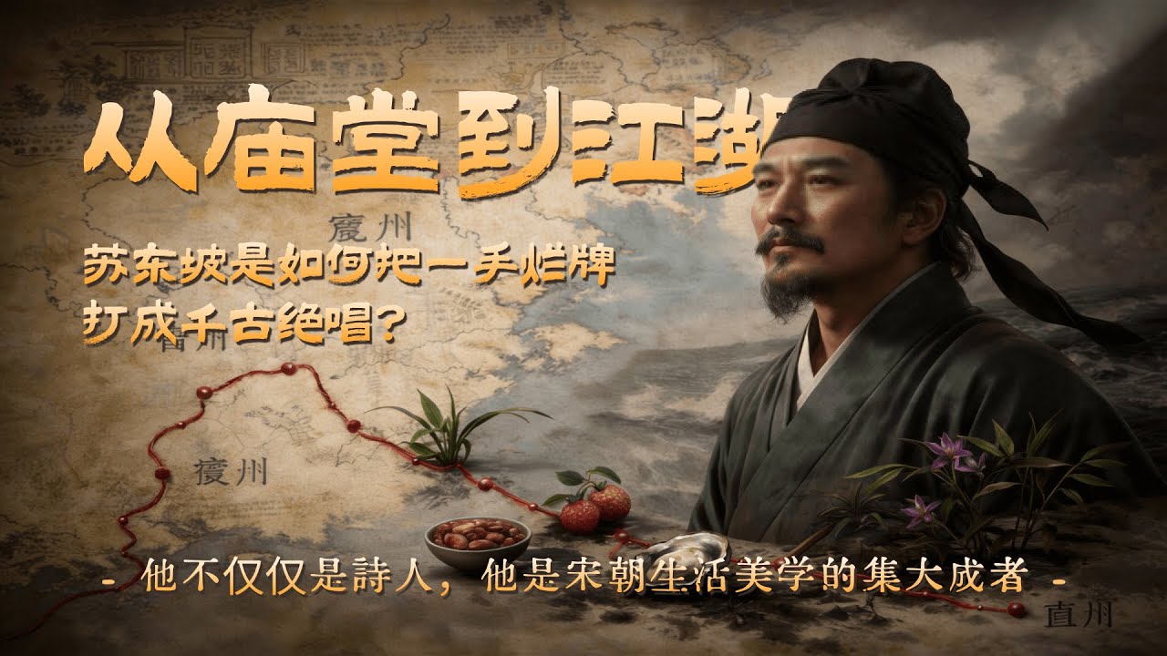 逆商天花板：苏东坡是如何把一手烂牌打成千古绝唱的？#苏东坡 #宋朝历史 #文化地理 #人生哲学 #chinesehistory #history #songdynasty