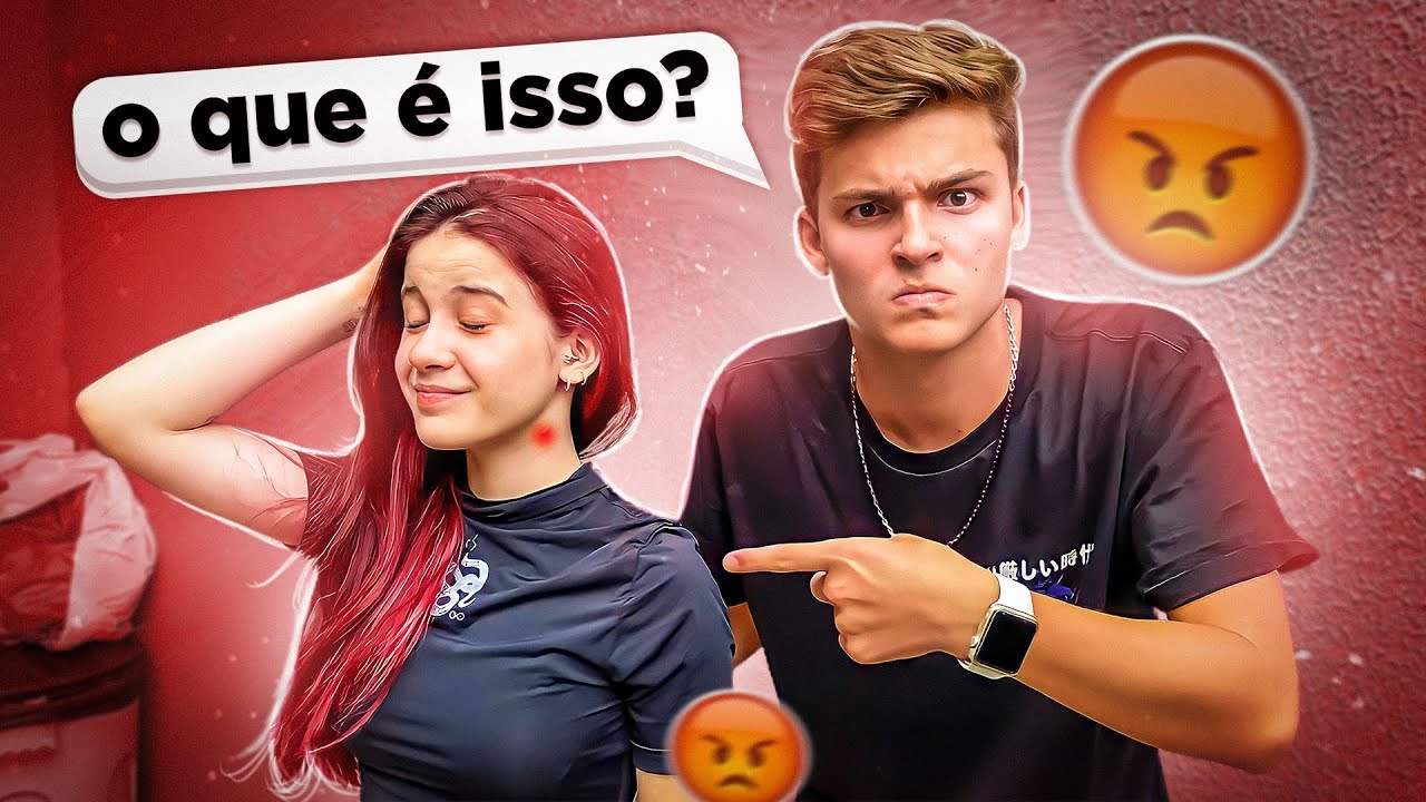A MARIA EMANUELLY APARECEU COM UM CHUPÃO NO PESCOÇO! FIQUEI COM CIÚMES! •Irmãos Scribel•