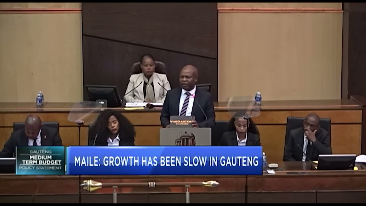 MEC Lebogang Maile delivers the Gauteng Medium Term-Budget Policy Statement 2024