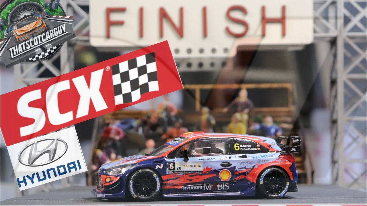 HYUNDAI I20 WRC SLOT CAR BY SCX