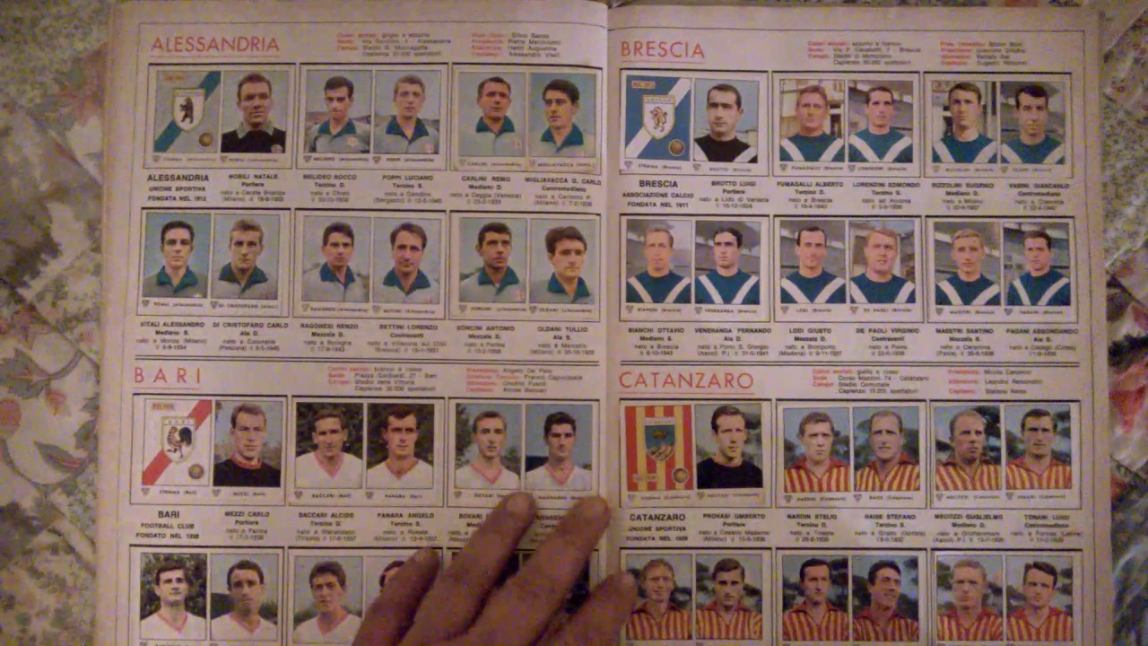 Album figurine calciatori Panini 1964 65