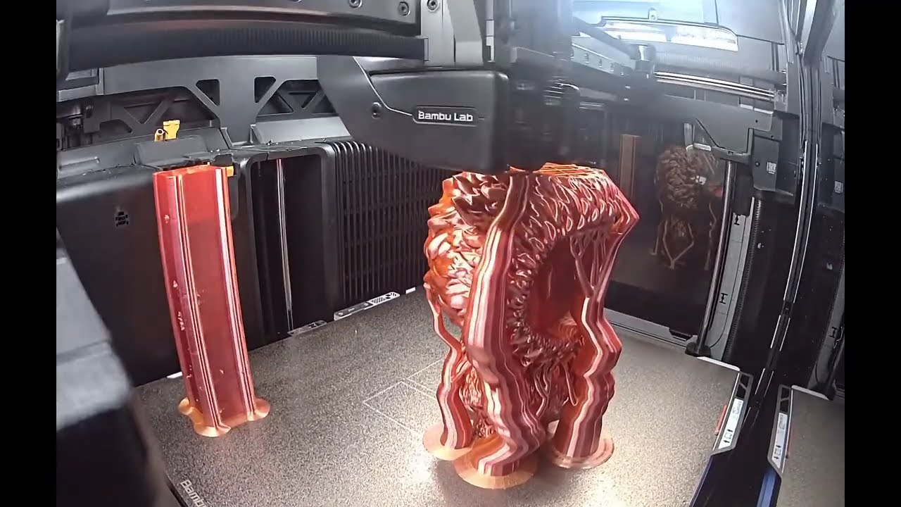 Labubu Craze! Dual Silk Neon City & Gilded Rose | H2D + P1S Print | 3D Timelapse