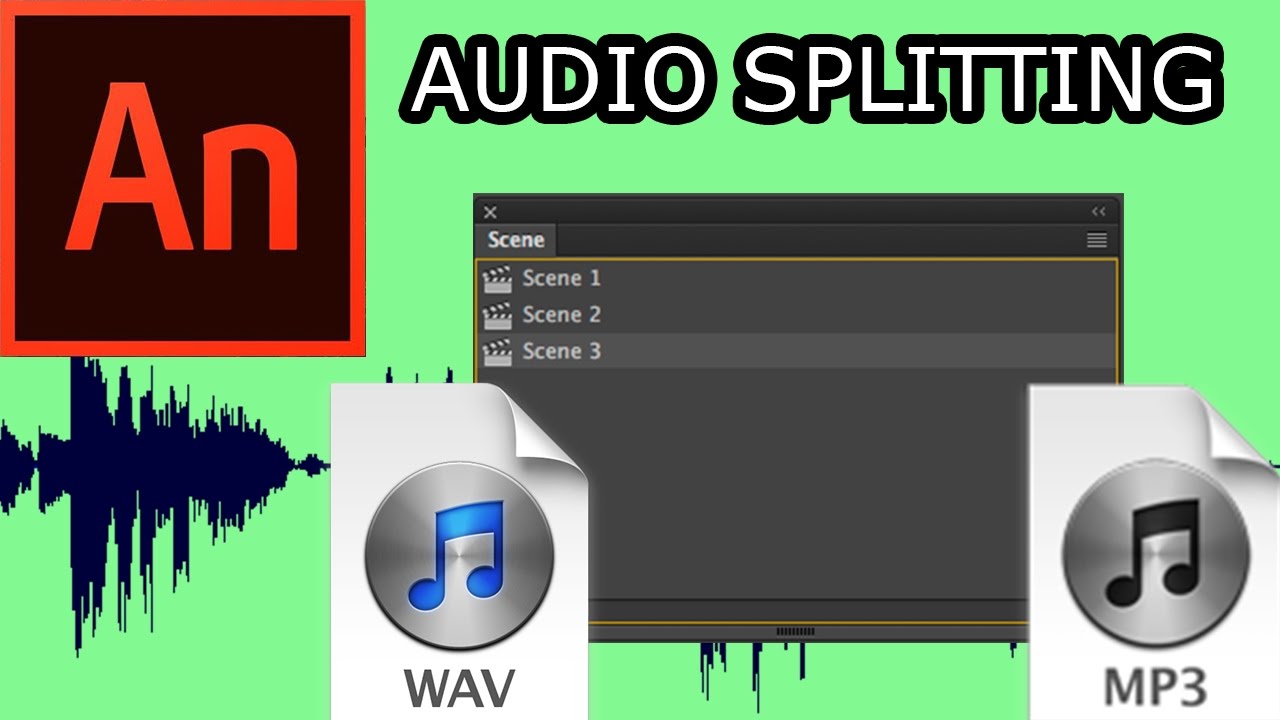 How to use Audio Splitting in Adobe Animate CC
