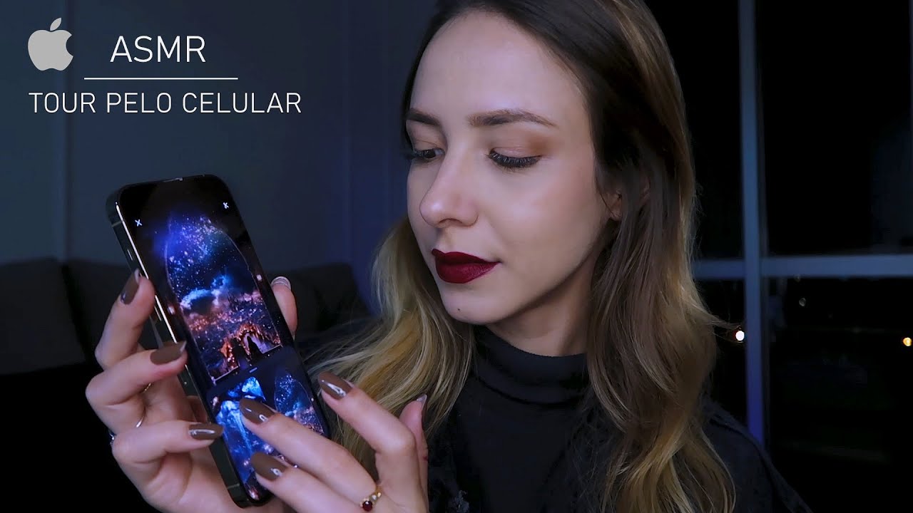 ASMR | Tour completo pelo meu celular 📲 muitos sussurros!