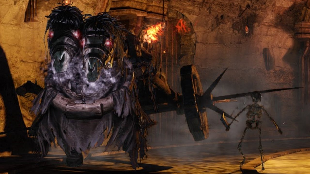 Dark Souls 2: Executioner's Chariot Boss Fight (4K 60fps)