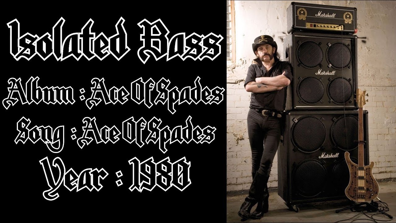 Motörhead - Ace Of Spades [ISOLATED BASS TRACK]