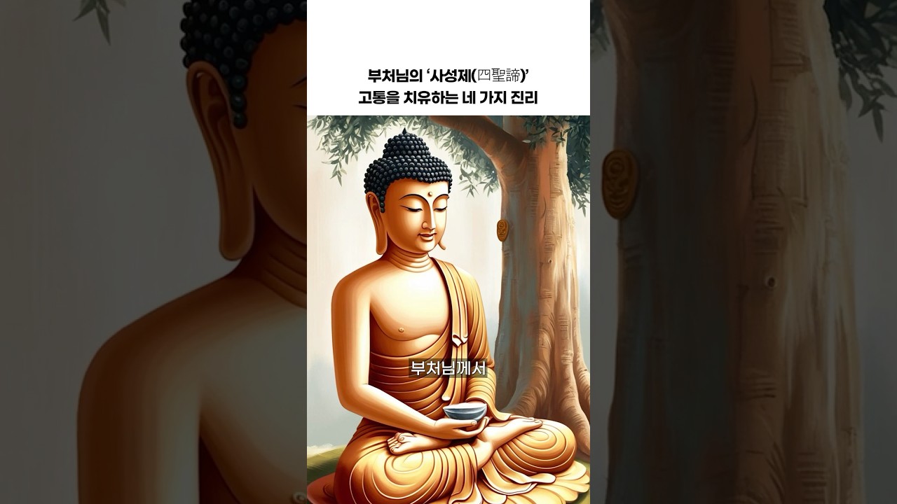 부처님의 가르침 '사성제(四聖諦)' | 고통을 치유하는 네 가지 진리 #깨달음 #자기수행 #불교 #사성제