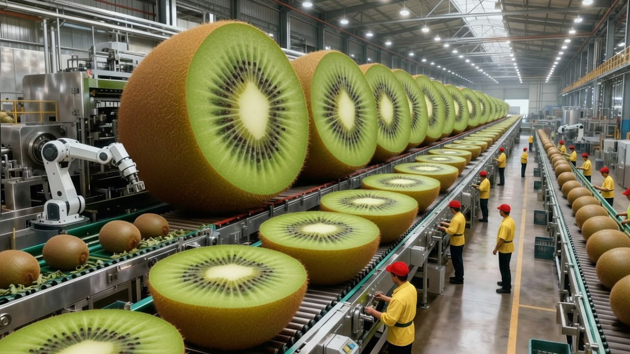Inside a Modern Kiwi Processing Plant: From Orchard Harvest to Kiwi Panna Cotta