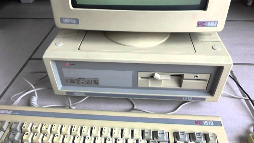 Amstrad PC1512SD - Booting DosPlus 1.2 and GEM Desktop