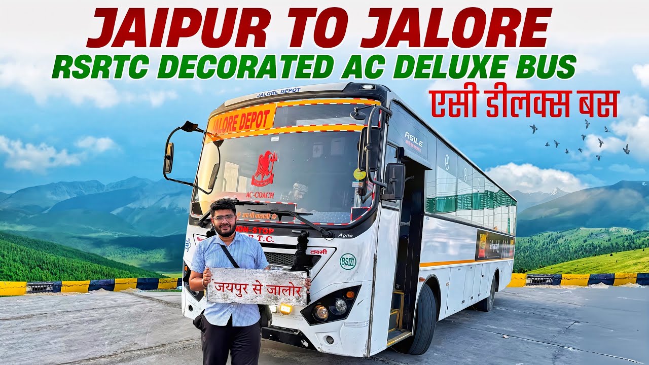Jaipur to Jalore in Rsrtc Decorated Bus I जयपुर से जालोर नई एसी बस सेवा I RSRTC New AC Deluxe Bus I