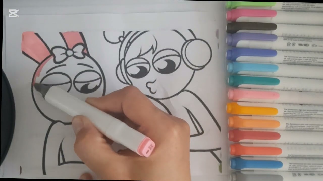 Incredibox Sprunki - DAD OREN & MOM PINKKI LOVE STORY !! Coloring Pages / How to Color Sprunki 