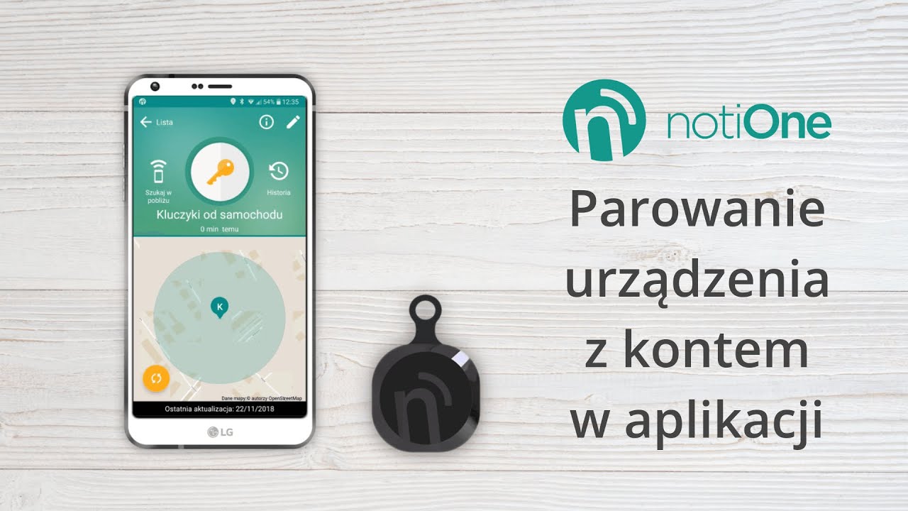 Lokalizator notiOne - Dodawanie i parowanie urządzenia z kontem w aplikacji