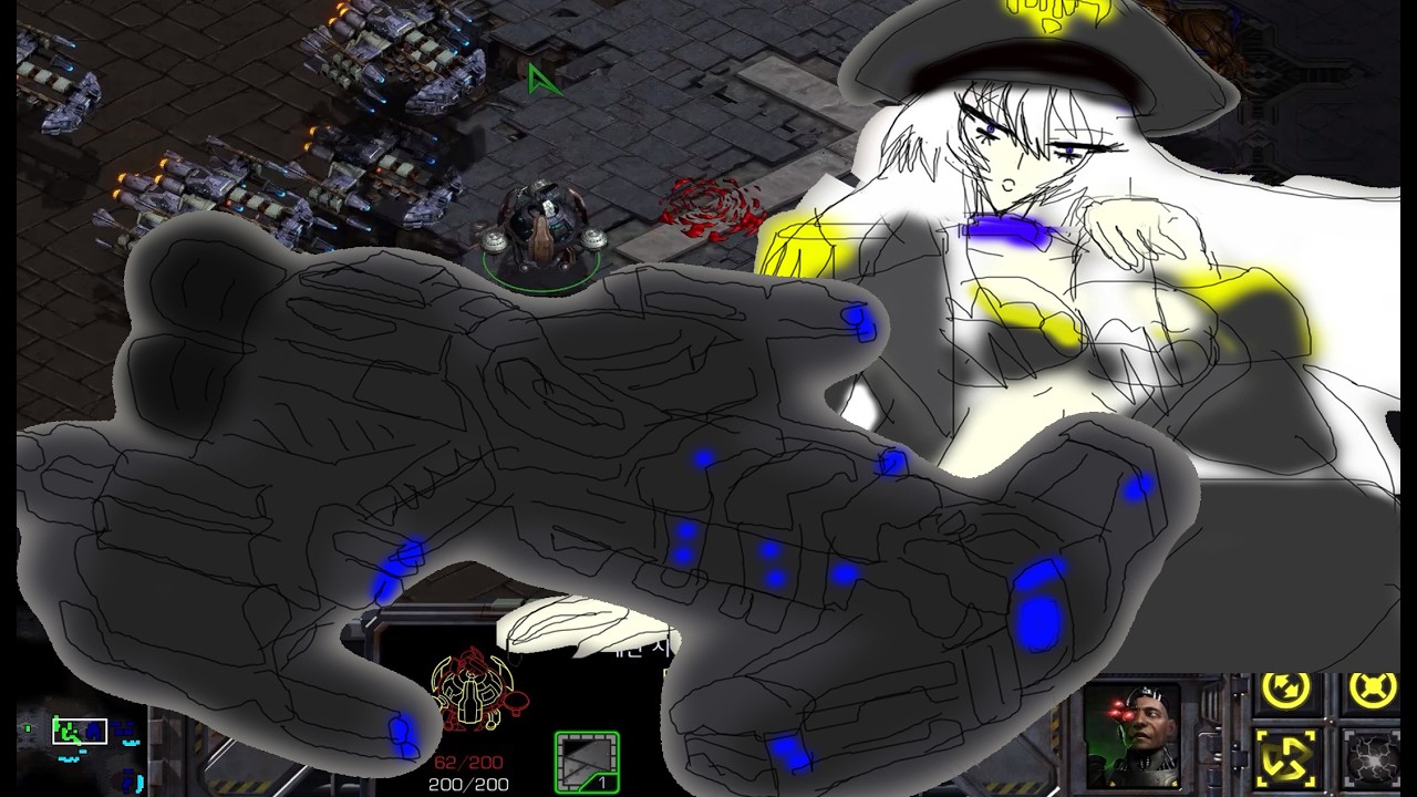 [스타크래프트1 1v1]빅핸드님이  전투순양함으로 저그를 물리치면 생기는 일