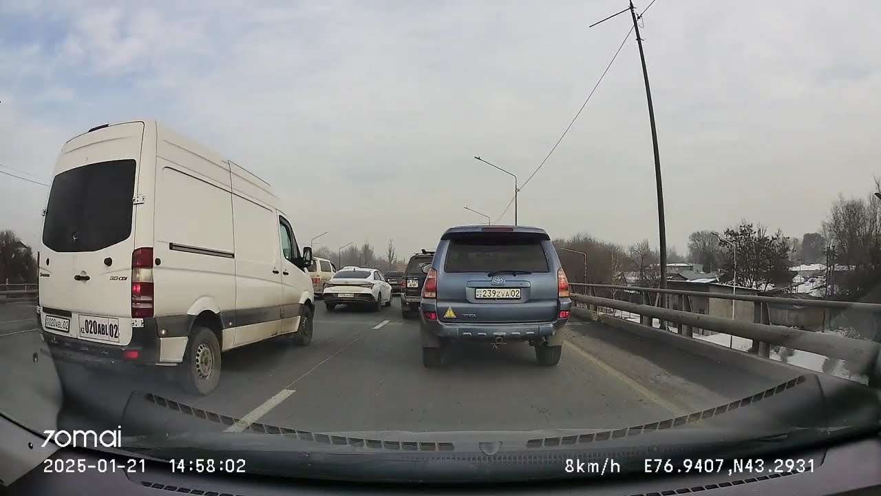 Almaty road trip. Проспект Рыскулова. 21 января 2025 #kazakhstan #roads #almaty