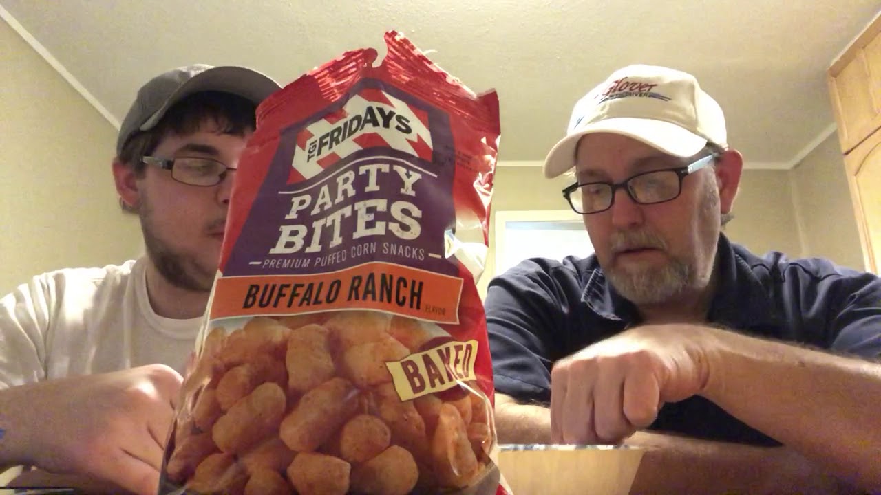 TGI FRIDAYS Buffalo Ranch Party Bites Puffed Corn Snacks # The Beer Review Guy