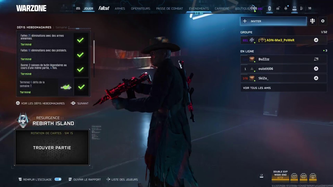 Bo7 maître prestige niveau 649 double XP