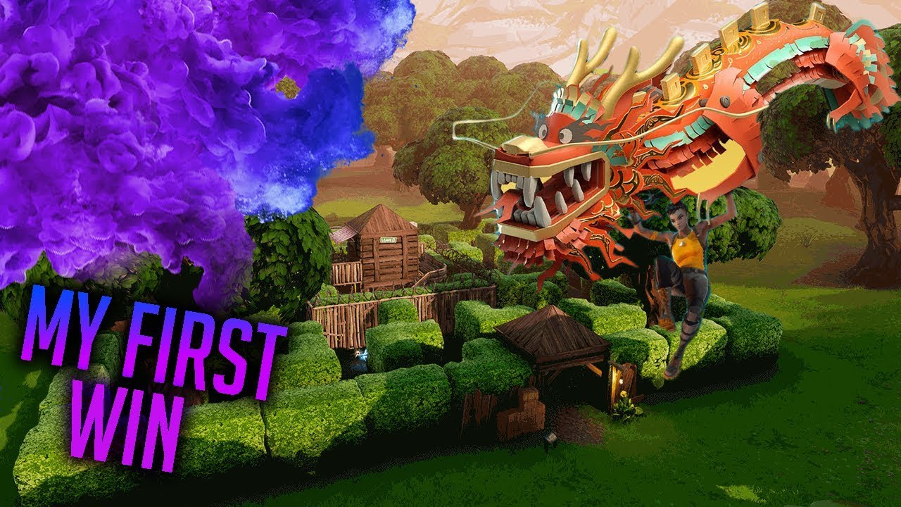 MY FIRST SOLO WIN IN FORTNITE BATTLE ROYALE EVER!