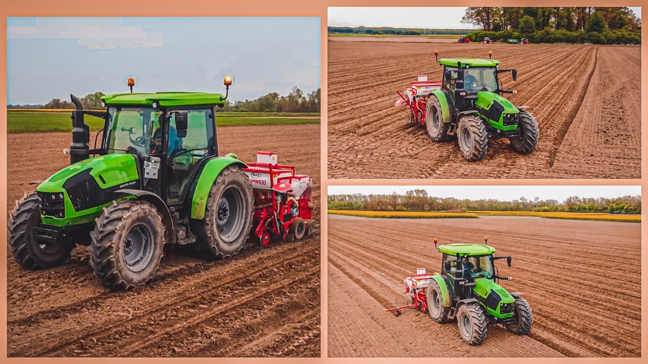 Planting corn - Deutz-Fahr 5100G + Sijačica za kukuruz Gaspardo MT 4 || SETVA KUKURUZA