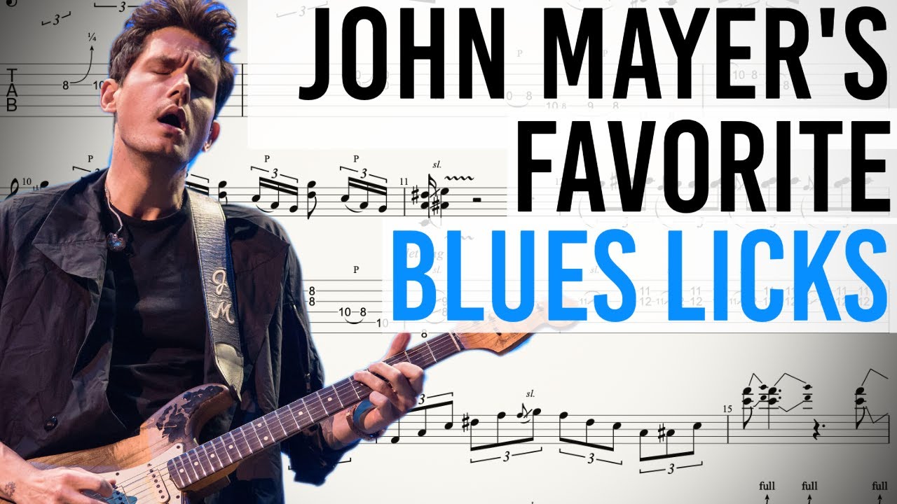 John Mayer's TOP 16 Favorite Blues Licks REVEALED!