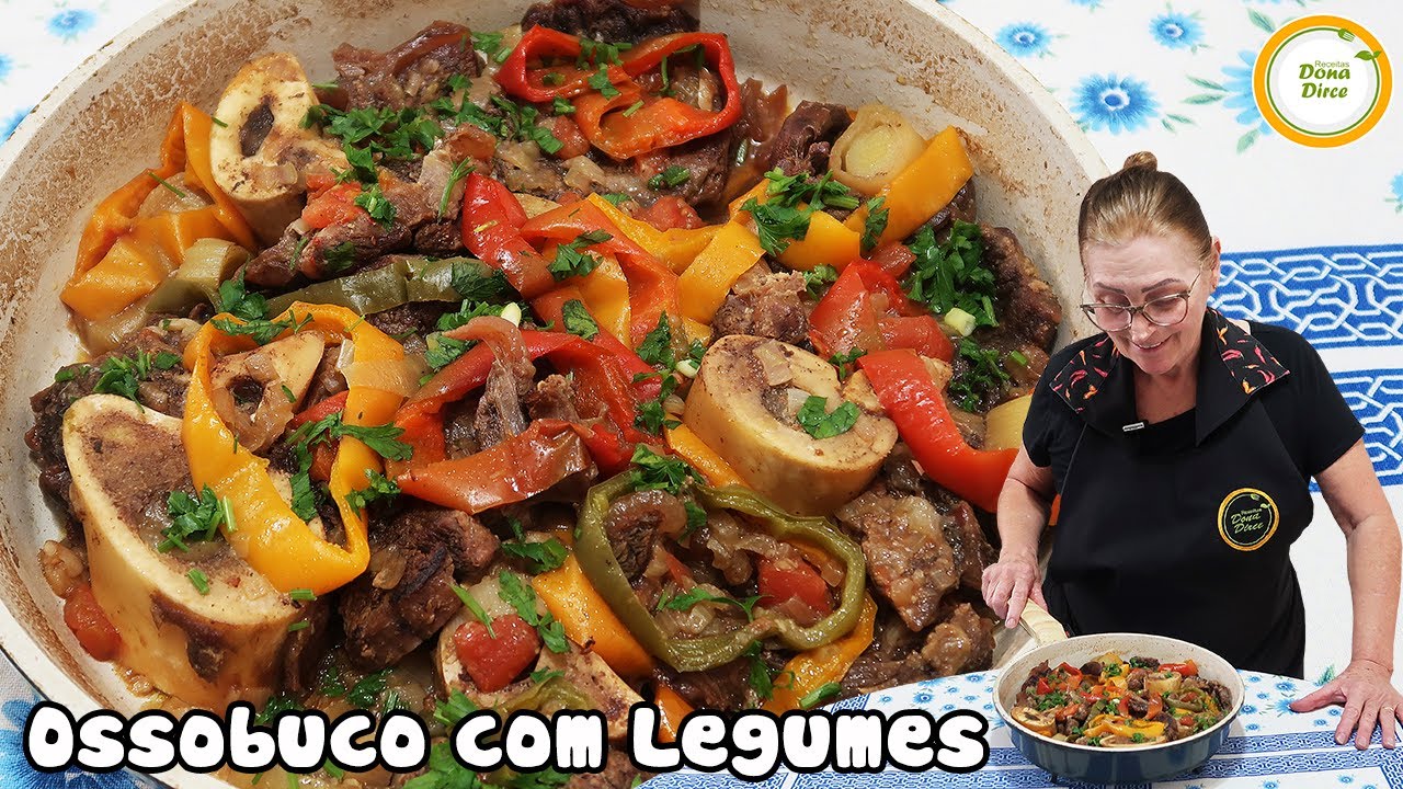 FIZ OSSOBUCO E ADVINHA SÓ...É UMA DELÍCIA | OSSOBUCO NA PANELA | OSSOBUCO COM LEGUMES NA PANELA 