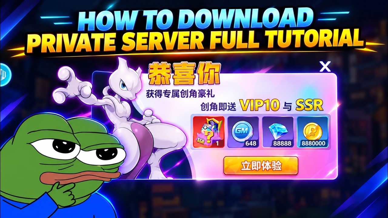 How to download private server of creature trainer arena | pokeverse | master legend priavte server