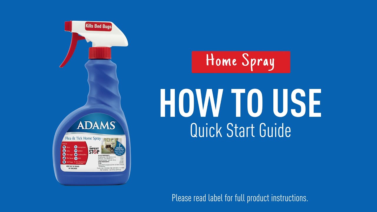 Adams Flea & Tick Home Spray How-To