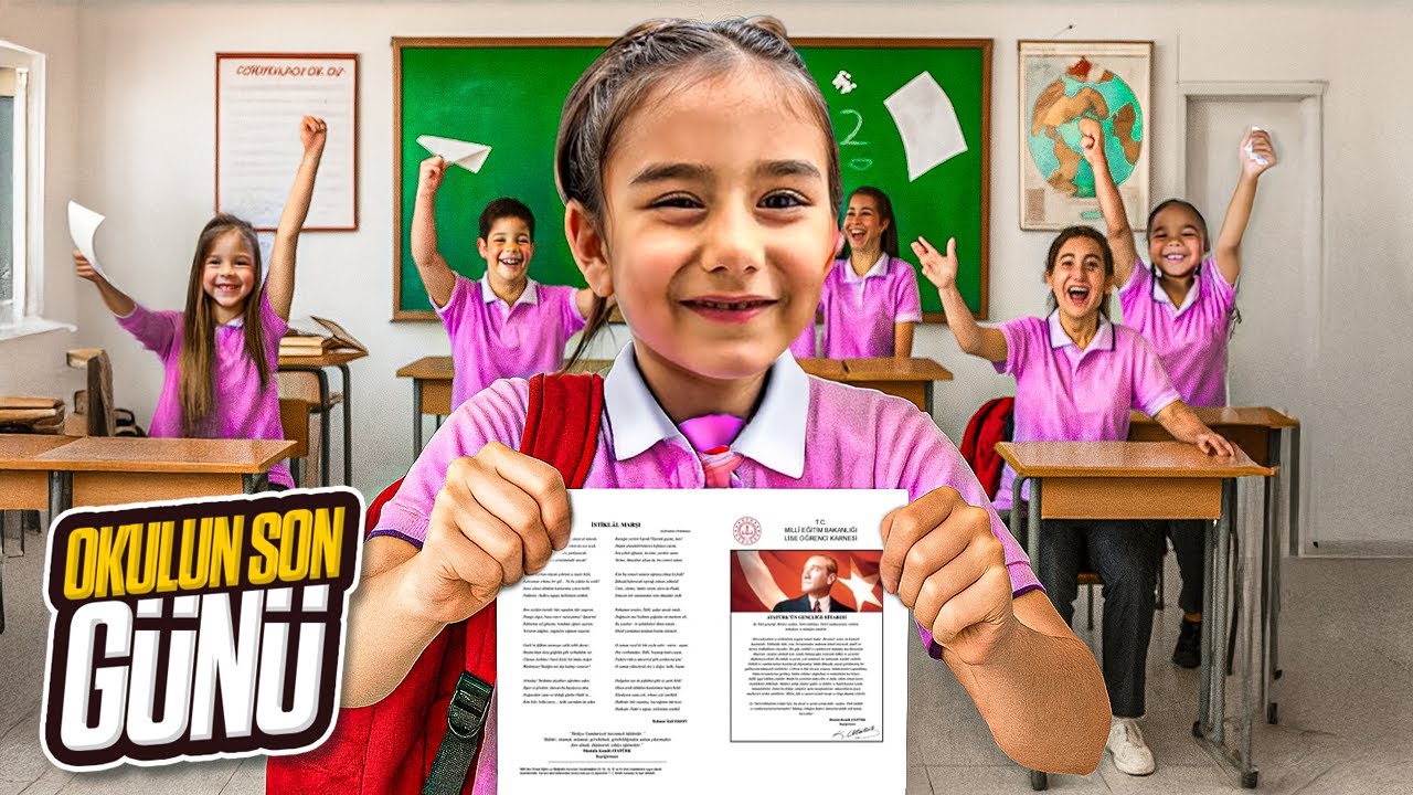 OKULUN SON GÜNÜ ! MEZUN OLDUM !? | Gamze Karta Öykü Karta