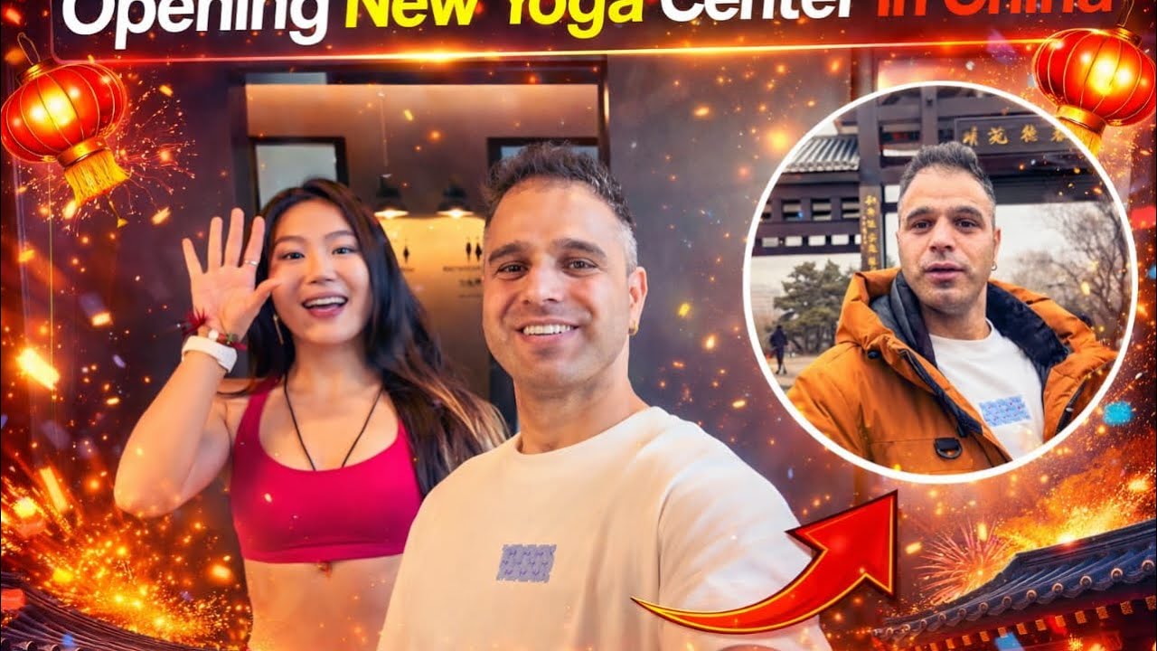 NEW YOGA CENTER OPINING IN CHINA | indian Yoga teacher 🇮🇳💪