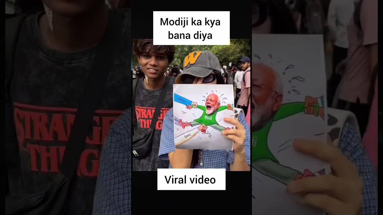 Viral poster of modiji #trendingshorts #motivation #viralvideo #news #trending #congress #cjp #genz