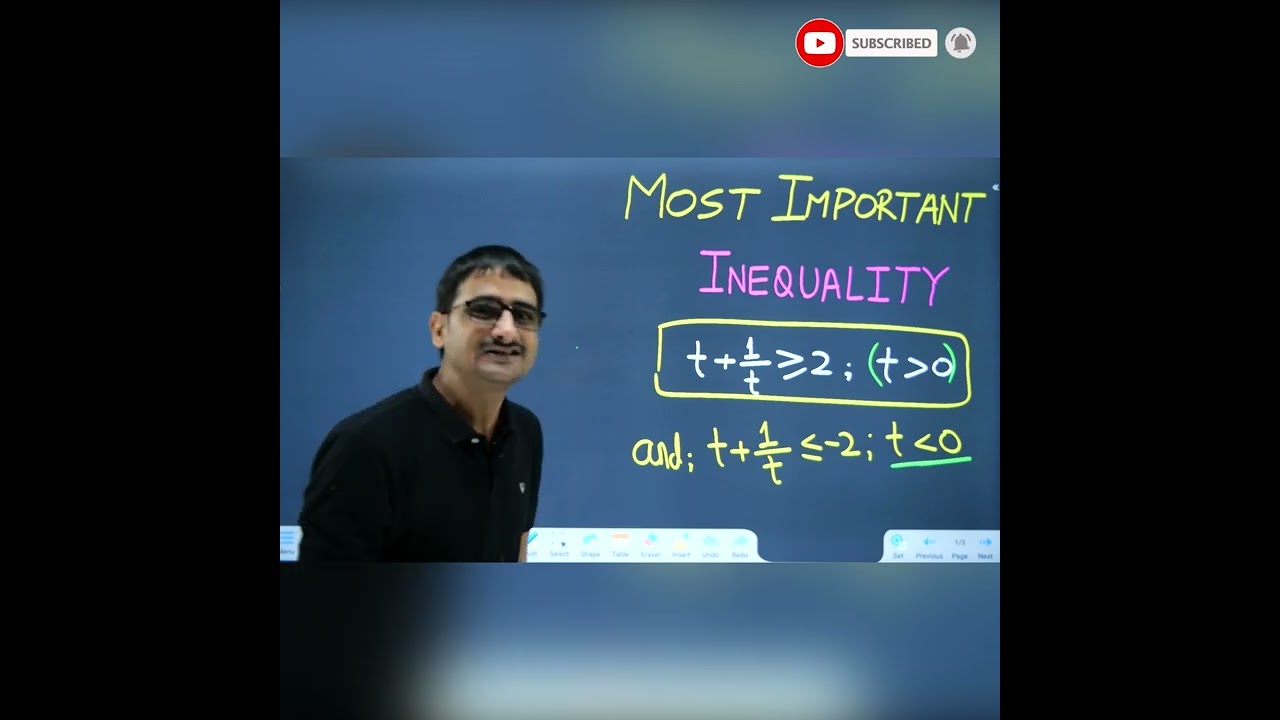 Most Important Inequality for JEE Main 2023 | JEE Mains #crackjee #jeemain2023 #jeemaths
