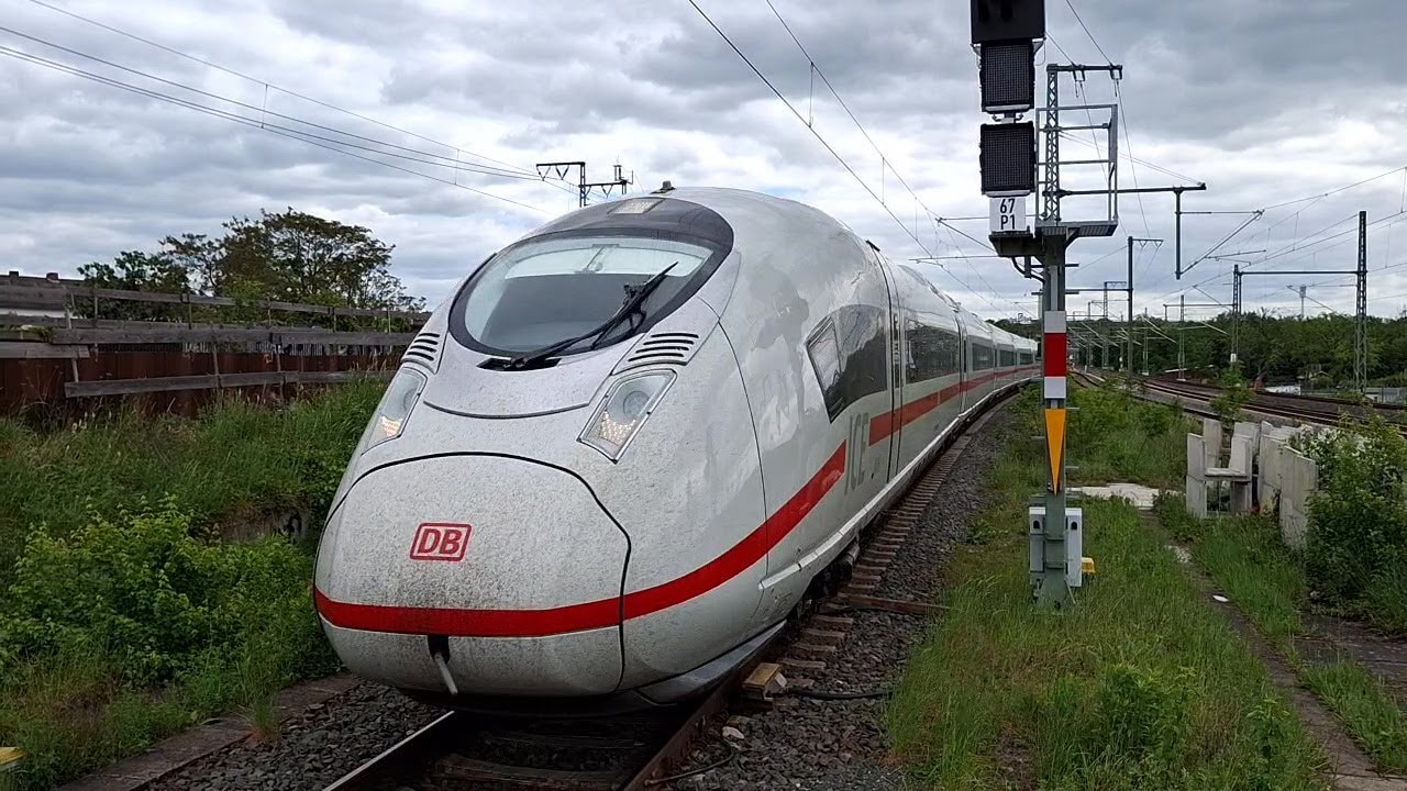 ICE 3 NEO & ICE T trains passing in Frankfurt am Main - High Speed Germany