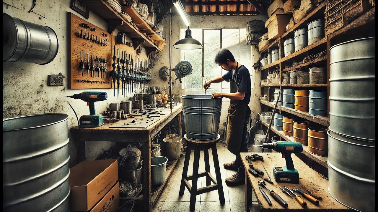 Creation of steel bucket