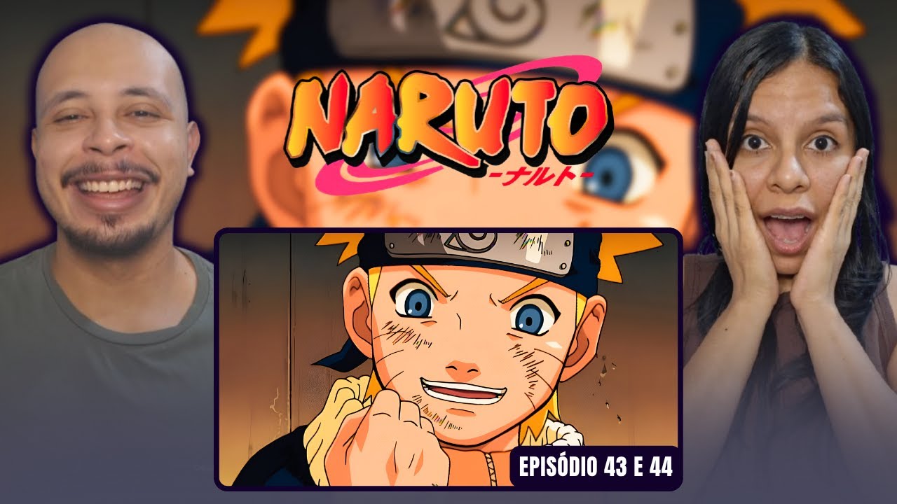 NARUTO: 2 CONFRONTOS + NARUTO ENFRENTA KIBA! | Casal React: Episódio 43 e 44