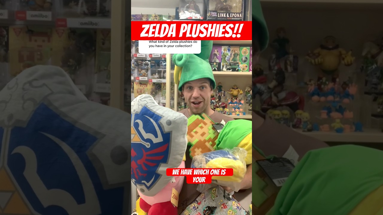 Replying to @flowerfella4775 Legend of Zelda Link Plushie Collection #zelda #nintendo  #shorts