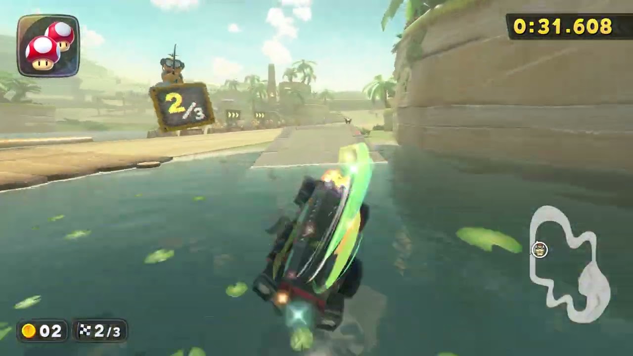 Desert Hills - 1:34.138 - Cole (Mario Kart World world record)