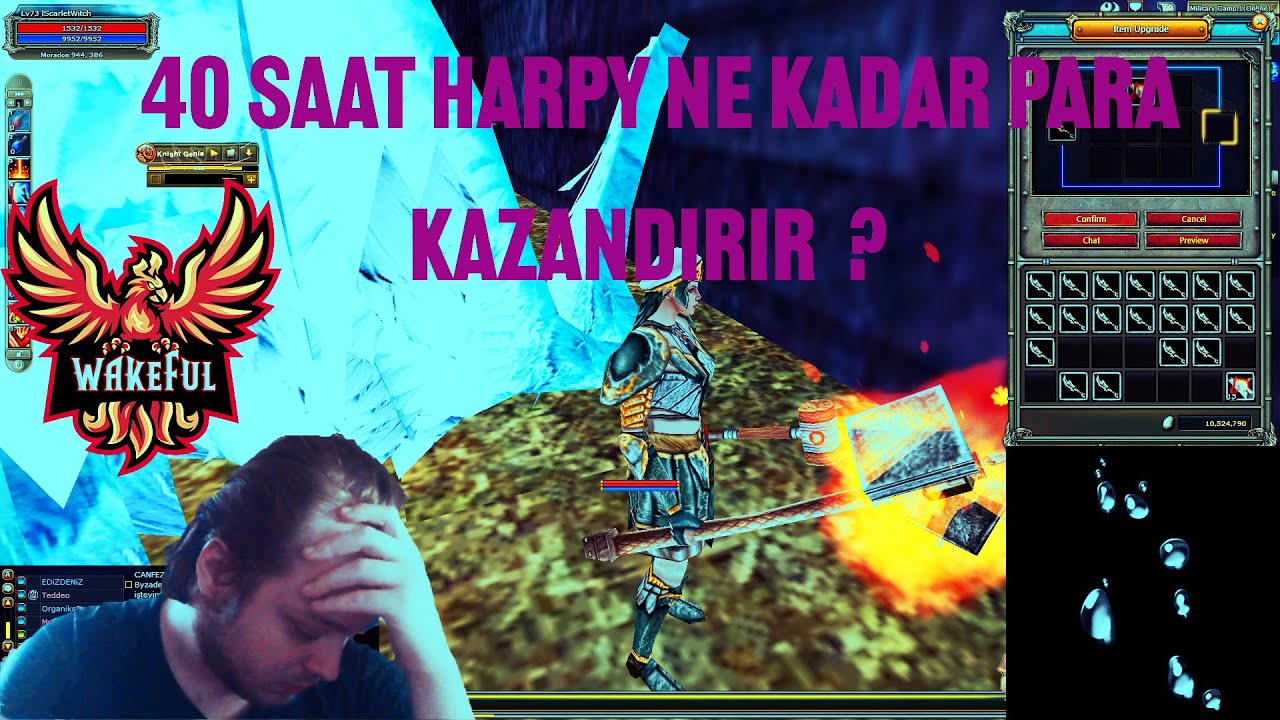 +7 QUEST MACELİ İNT PRİEST İLE 40 SAAT HARPY FARM NE KAZANDIRIR II KNİGHT ONLİNE AGARTHA
