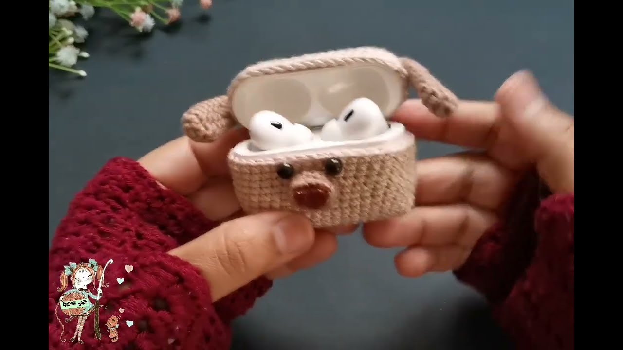 جراب سماعه بالكروشية #amigurumi  #اميجرومي
