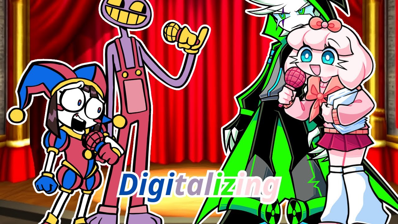 FNF Digitalizing but it's Pomni & Jax VS Lofie & Radi