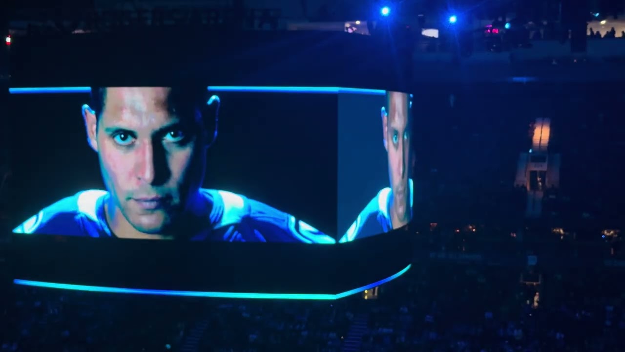 Canucks VS flames 2024/2025 season home opener player introductions