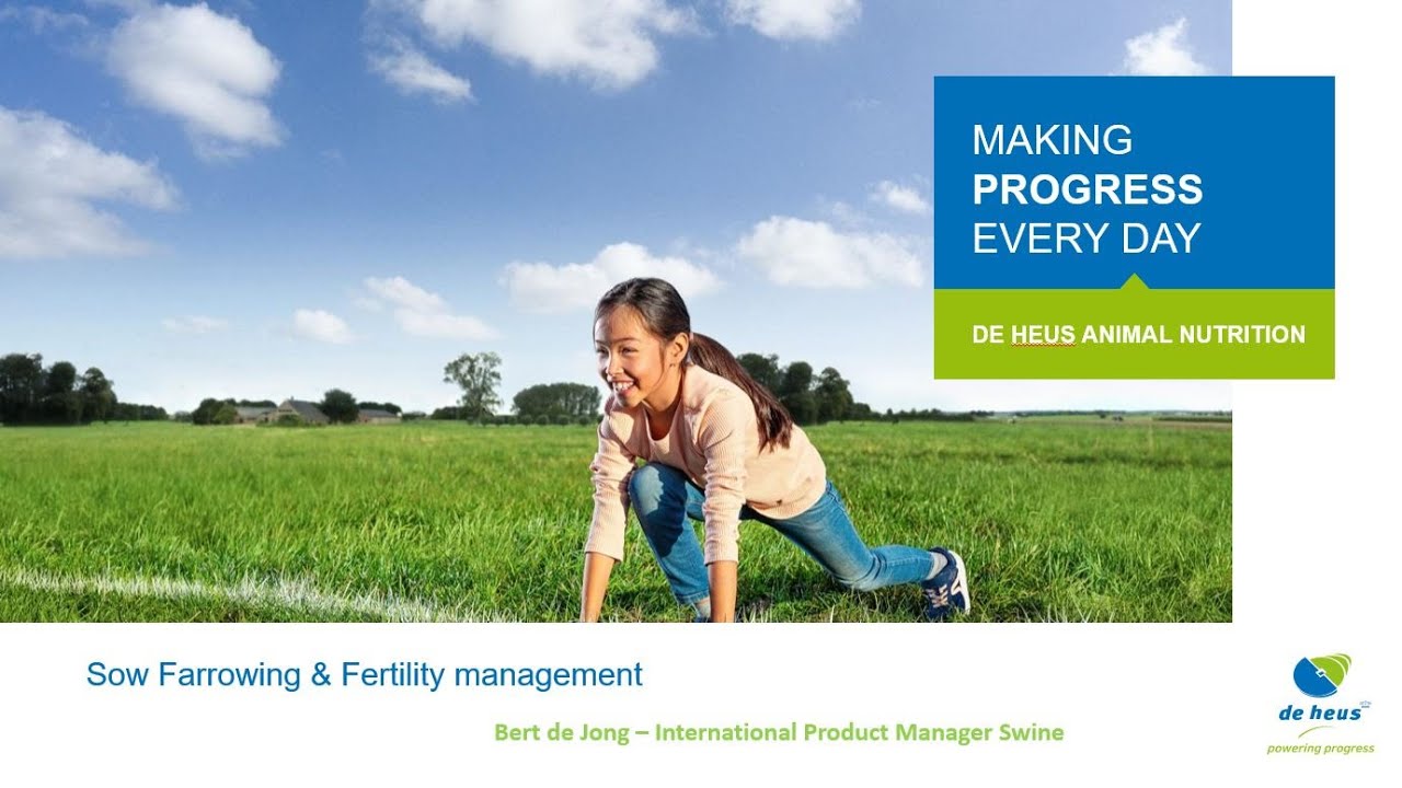Webinar - Sow farrowing & fertility management from Bert de Jong, De Heus Animal Nutrition