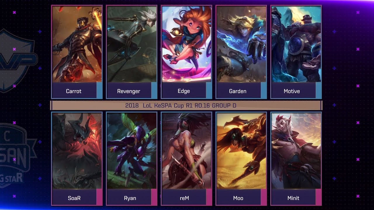 [2018 LoL KeSPA Cup] MVP vs GCB - 1Round Ro16 Group D Game 1