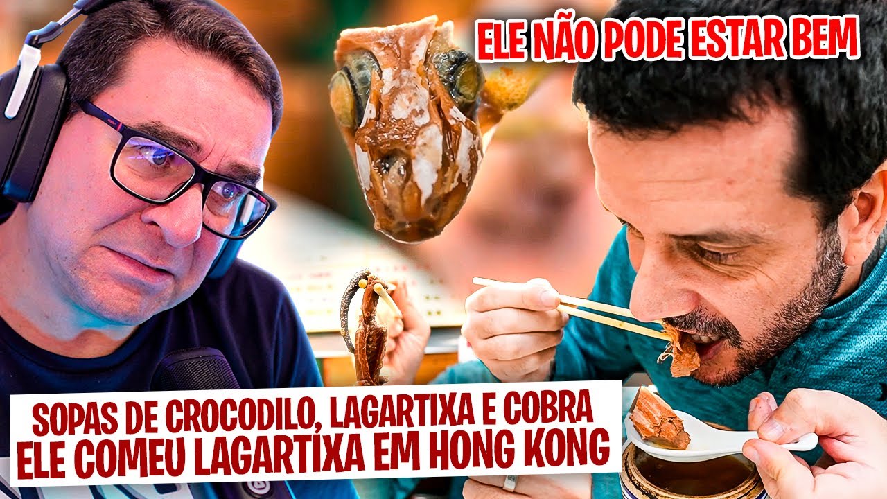 COMEU LAGARTIXA EM HONG KONG | NÃO PODE ESTAR BEM | RIC REAGE AO MOCHILEIRO