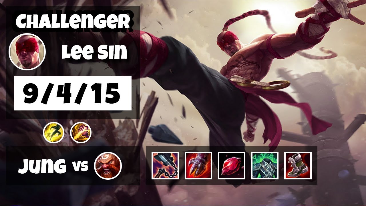 Lee Sin vs Gragas EU Challenger JUNGLE (9/4/15) - v12.1