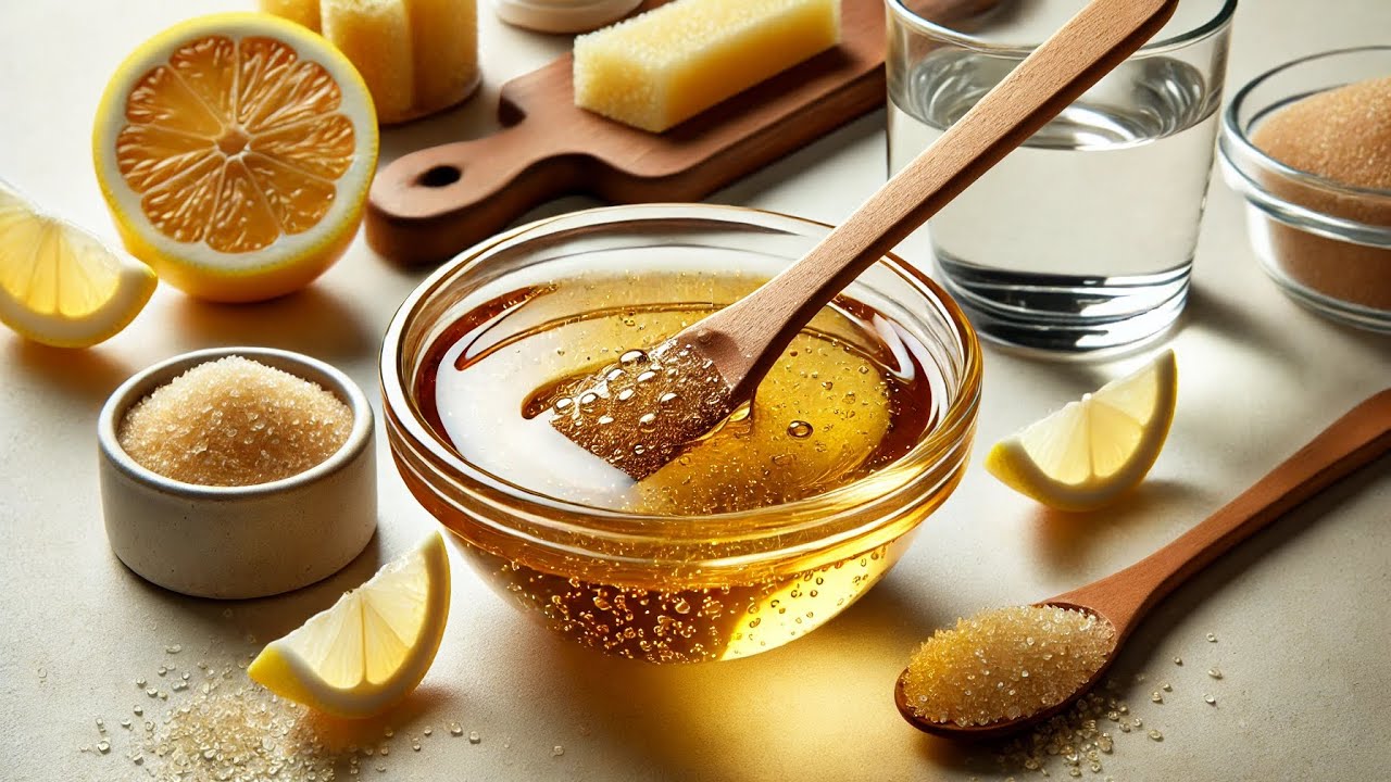 HOW TO MAKE SUGAR WAX AT HOME USING ONLY 3 INGREDIENTS #homemade #diy #diysugarwax #food #youtube