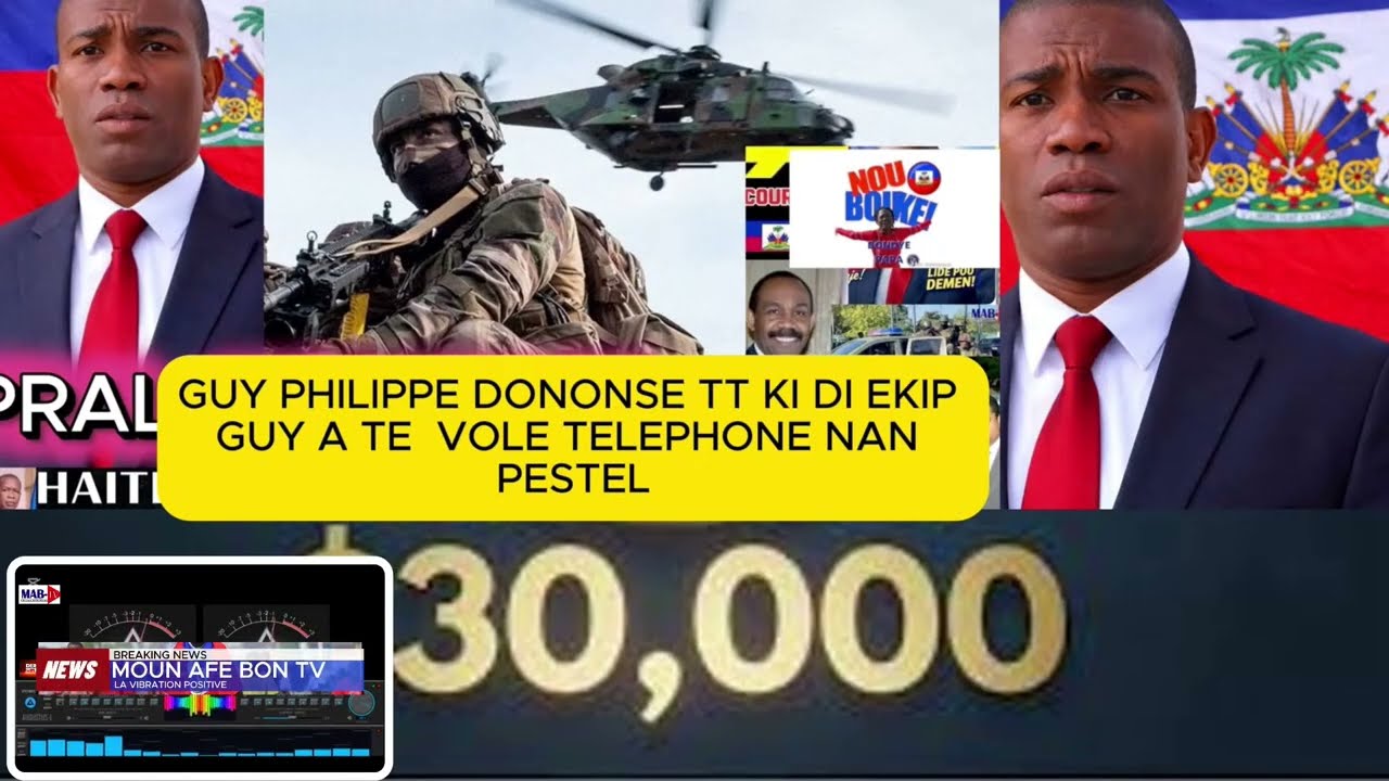 K.O TOTAL NAN PEYI MEXIQUE K GRAV/Guy Philippe DENONSE YON GWOUP BSAP KI VOLE 30,000$ POU LI/