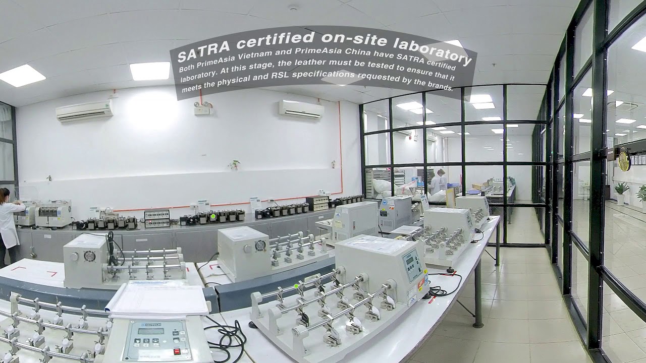 PrimeAsia Vietnam - SATRA certified on-site laboratory (360&deg; Video)