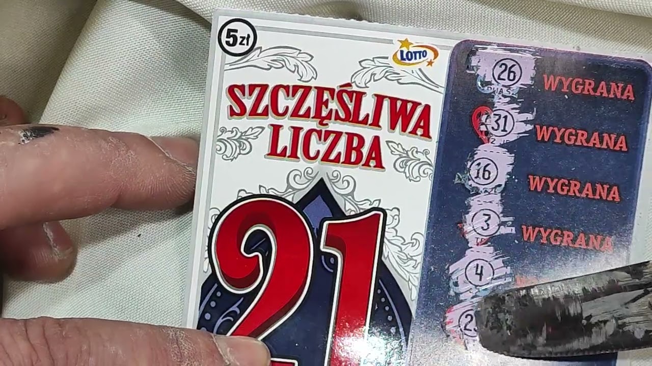 Szczęśliwa liczba 21 - zdrapki lotto za 5 zł 